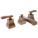 1.2 gpm 3-Hole Widespread Lavatory Faucet with Double Lever Handle in Antique Copper