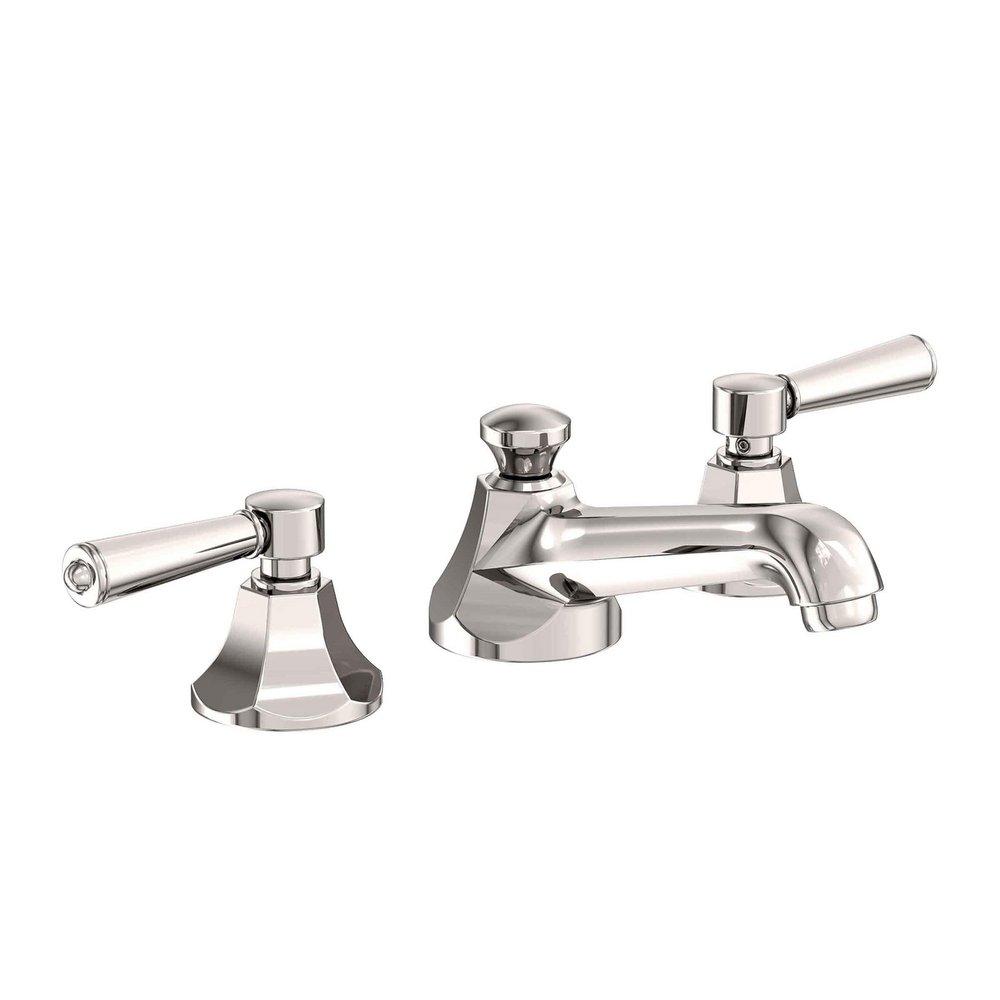 Newport Brass Polished Nickel - Natural Two Handle Widespread Bathroom Sink Faucet 