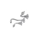 3-Hole Widespread Lavatory Faucet with Double Lever Handle in Polished Chrome