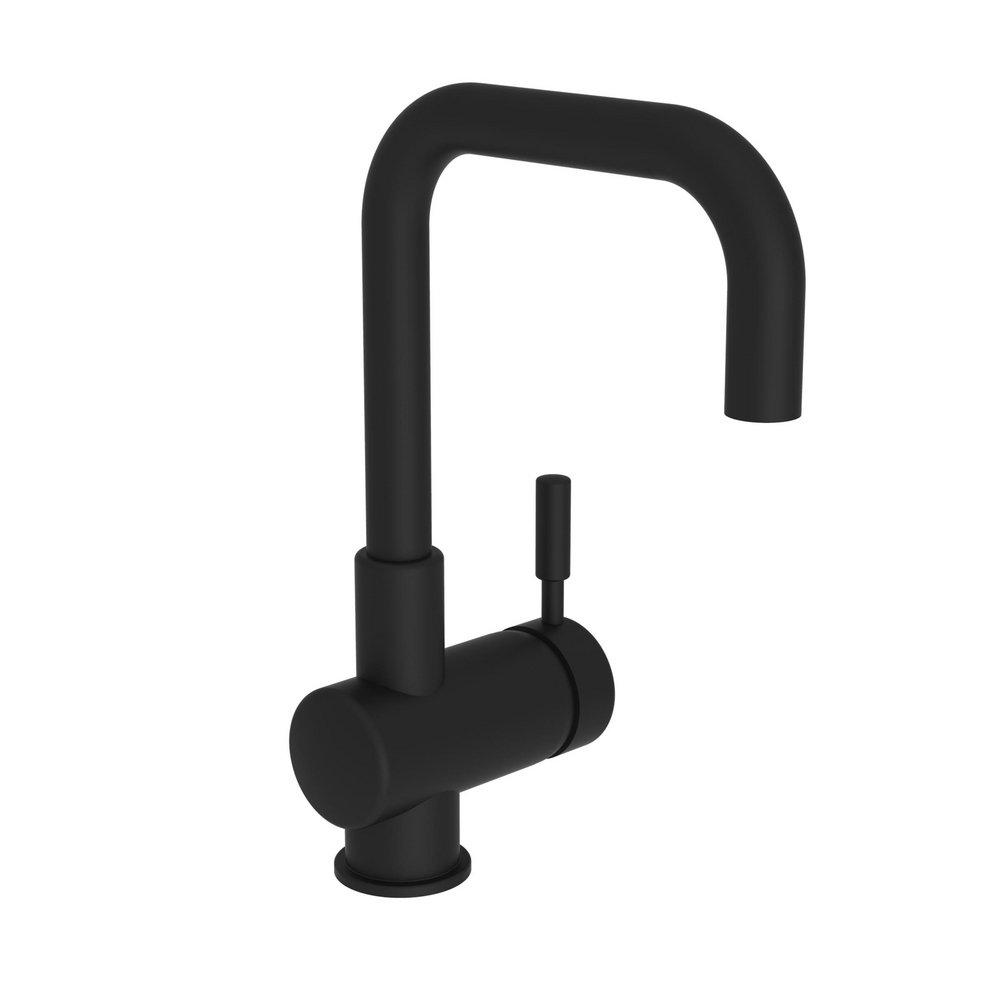 Newport Brass Flat Black Prep Sink or Bar Faucet with Single Lever Handle 