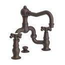 Newport Brass Oil Rubbed Bronze Two Handle Widespread Bathroom Sink Faucet Cross Handle 