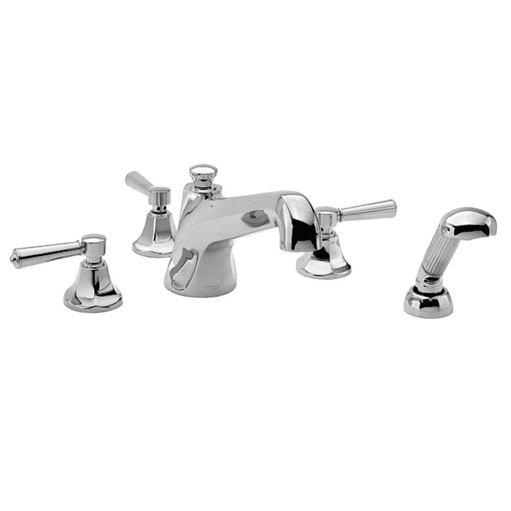 California Energy Commission Registered 2.0 3 Handle Lever Roman Tub Faucet Trim 
