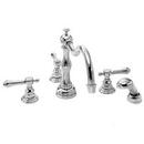 Newport Brass Satin Nickel - PVD Three Handle Roman Tub Faucet Trim Only 