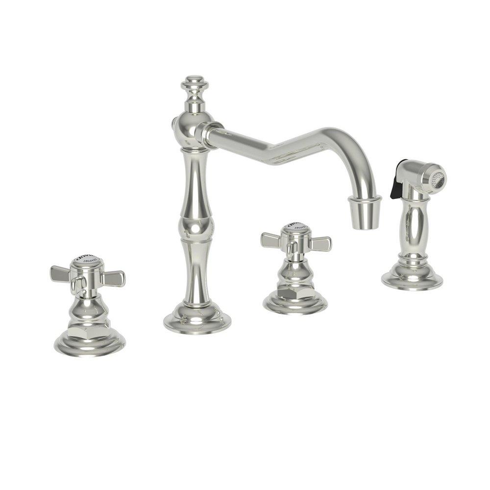 Newport Brass Polished Nickel - Natural Two Handle Kitchen Faucet 
