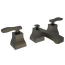 1.2 gpm 3-Hole Widespread Lavatory Faucet with Double Lever Handle in English Bronze