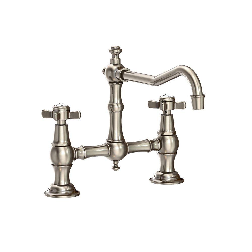 Newport Brass Antique Nickel Bridge Kitchen Faucet 