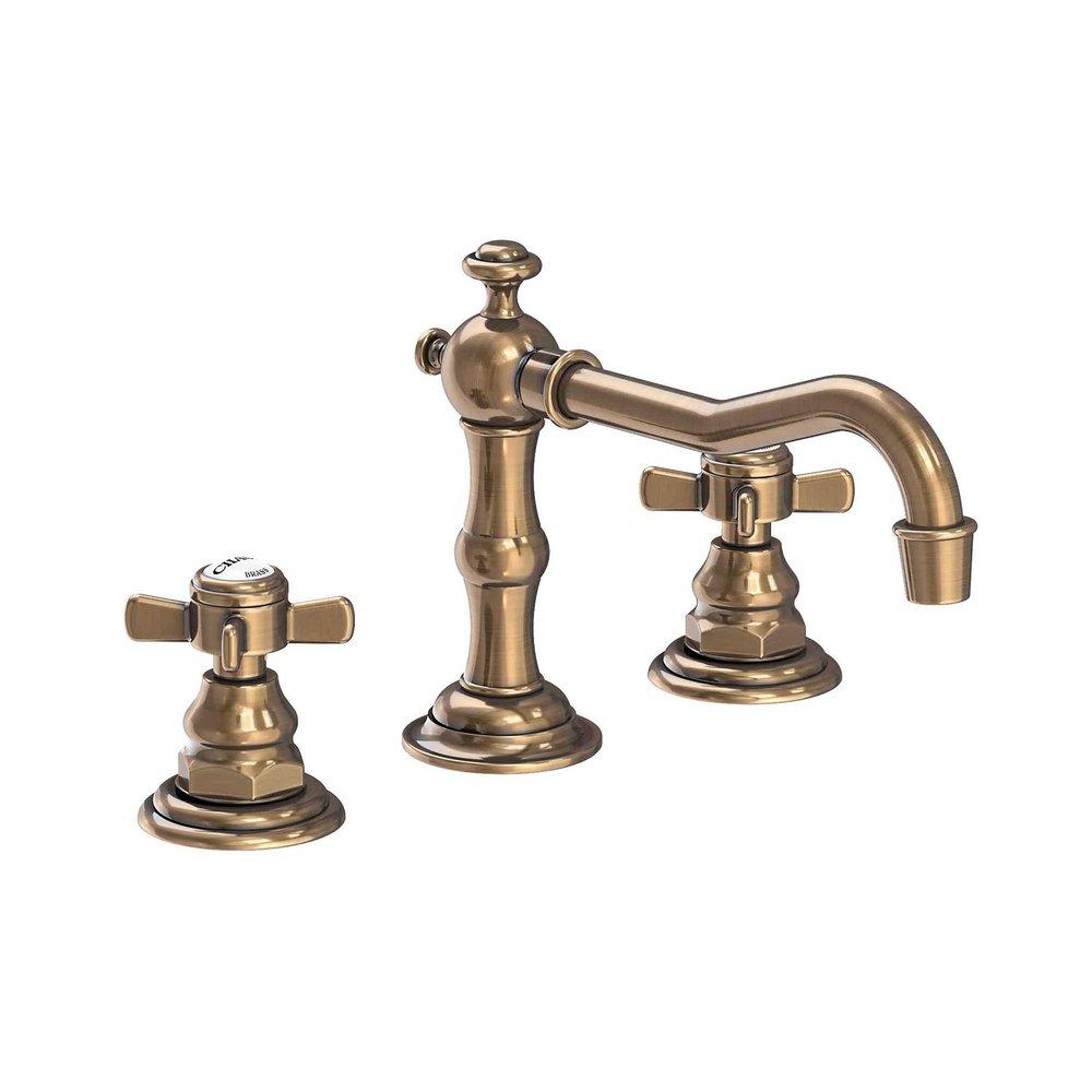 Newport Brass Antique Brass Two Handle Bathroom Sink Faucet 