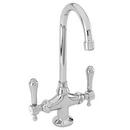 Two Handle Bar Faucet in Antique Brass