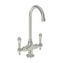 Two Handle Bar Faucet in Polished Nickel - Natural