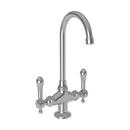 Two Lever Handle Bar Faucet in Stainless Steel - PVD