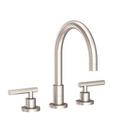 Newport Brass Satin Nickel - PVD 3-Hole Kitchen Faucet with Double Metal Lever Handle 