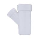 White PVC DWV Street Wye 