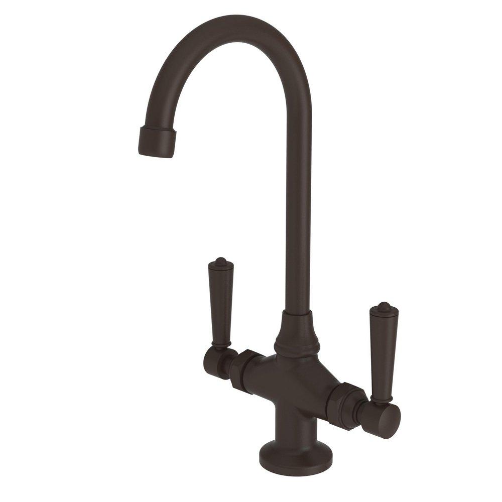 Newport Brass Oil Rubbed Bronze Bar or Prep Faucet with Double Lever Handle 