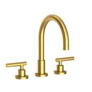 Newport Brass Satin Brass - PVD 3-Hole Kitchen Faucet with Double Metal Lever Handle 