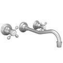 Two Handle Widespread Bathroom Sink Faucet in Stainless Steel - PVD