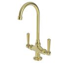 Newport Brass Forever Brass - PVD Bar or Prep Faucet with Double Lever Handle 