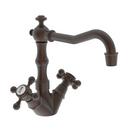 Newport Brass English Bronze Prep Sink or Bar Faucet with Double Cross Handle 