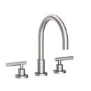 Newport Brass Stainless Steel - PVD 3-Hole Kitchen Faucet with Double Metal Lever Handle 