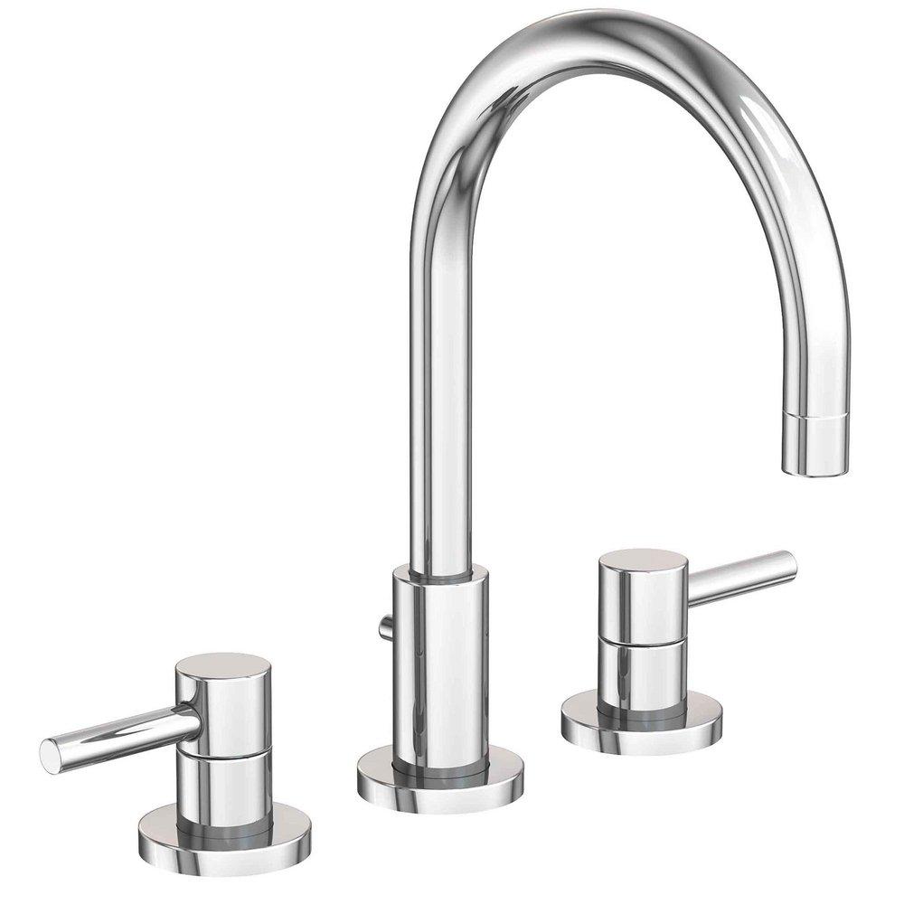 Newport Brass Polished Chrome Two Handle Widespread Bathroom Sink Faucet 