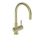 Single Handle Bar Faucet in Unlaquered Brass - Living