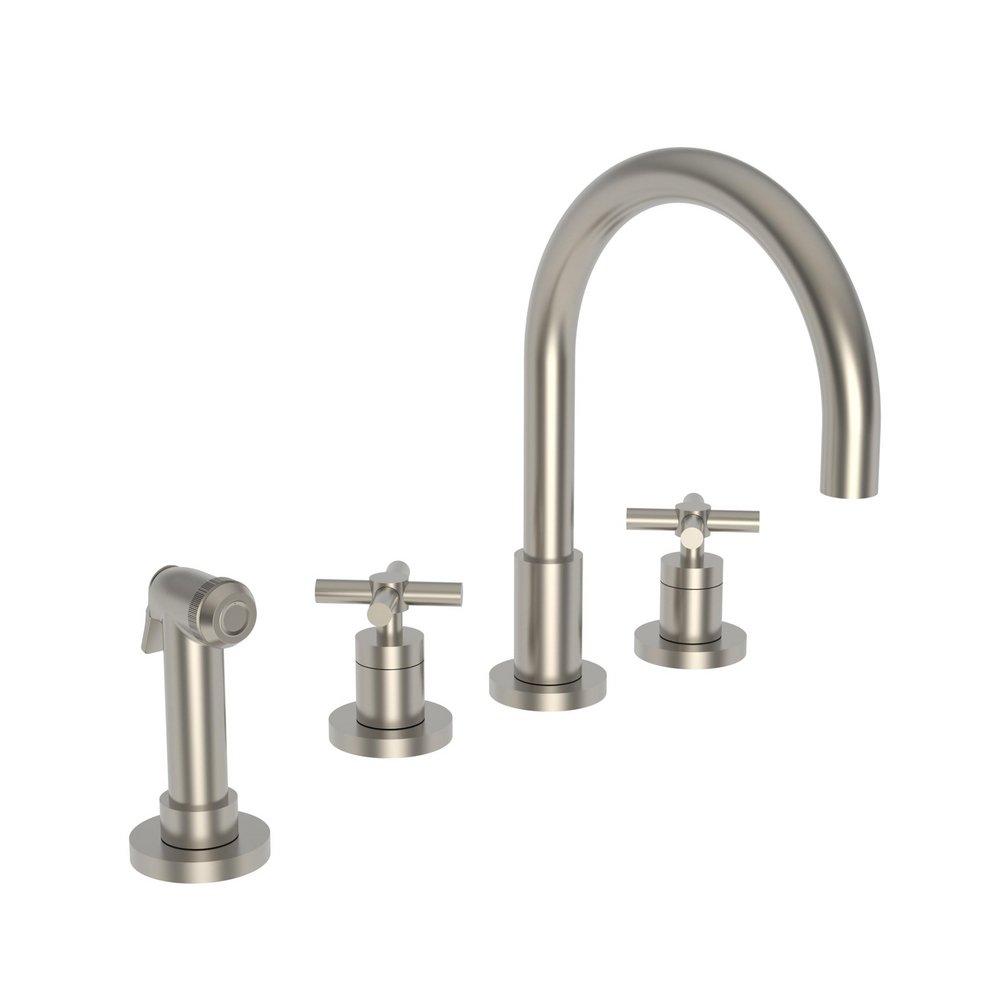 Newport Brass Satin Nickel - PVD Widespread Kitchen Faucet 
