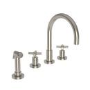 Newport Brass Satin Nickel - PVD Widespread Kitchen Faucet 
