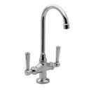 Prep Sink or Bar Faucet with Double Lever Handle in Polished Chrome