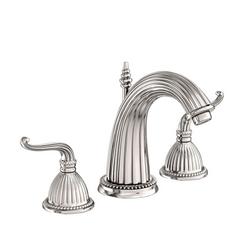 Two Handle Widespread Bathroom Sink Faucet in Polished Nickel - Natural