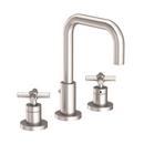 Two Handle Widespread Bathroom Sink Faucet in Satin Nickel - PVD