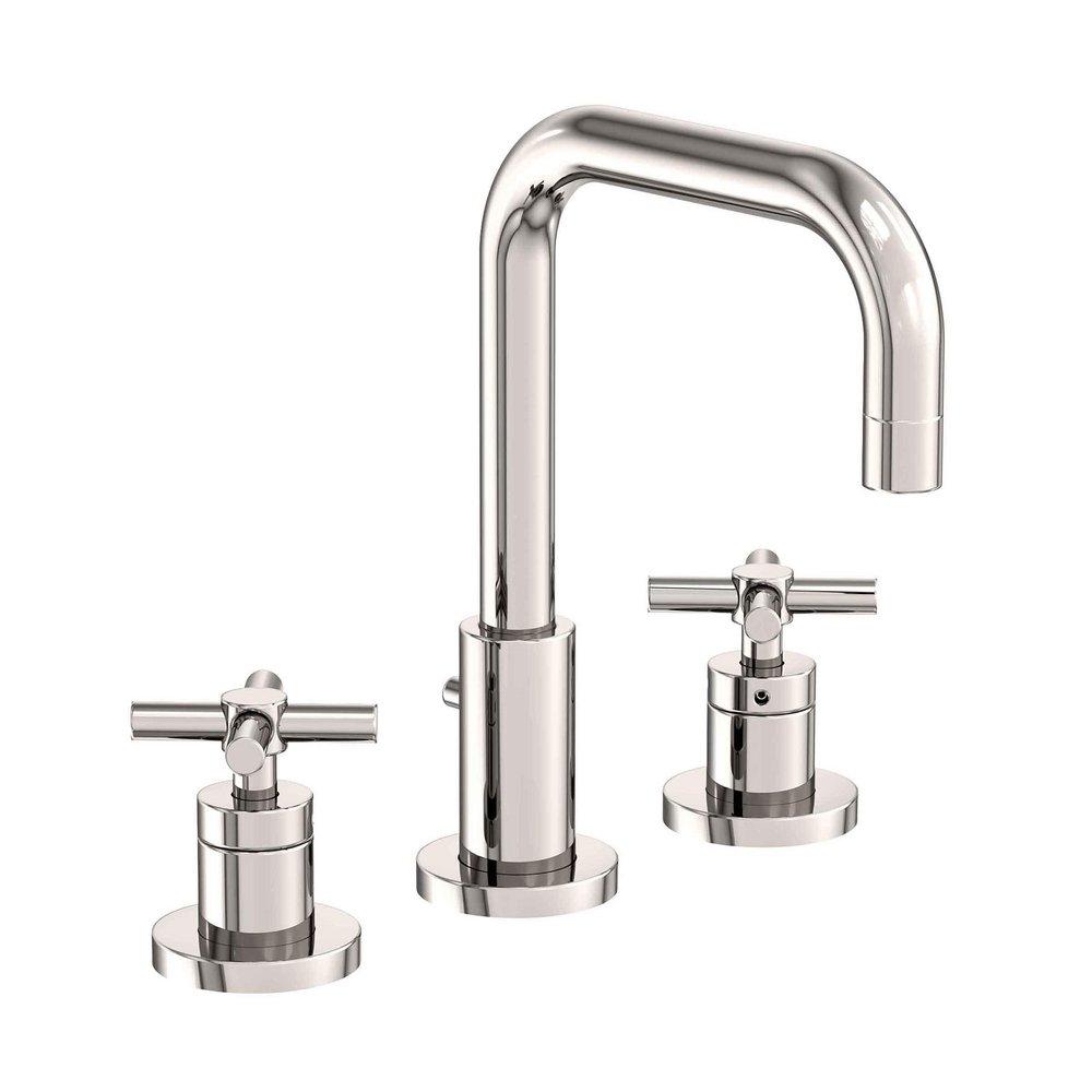 Newport Brass Polished Nickel - Natural Two Handle Widespread Bathroom Sink Faucet 