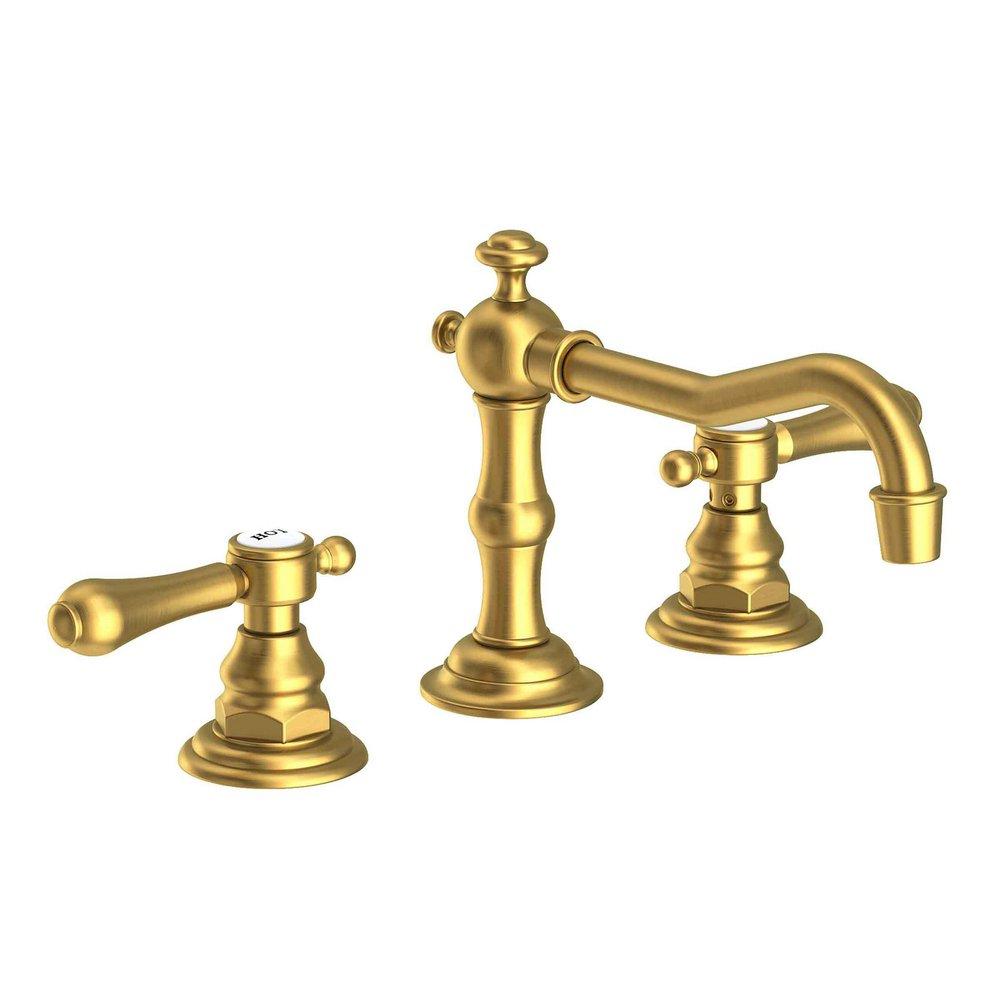 Newport Brass Satin Brass Two Handle Widespread Bathroom Sink Faucet 