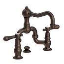 Newport Brass English Bronze Two Handle Bridge Bathroom Sink Faucet 
