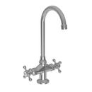 Prep Sink or Bar Faucet with Double Cross Handle in Stainless Steel - PVD