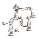 Newport Brass Polished Nickel - Natural Two Handle Bridge Bathroom Sink Faucet 