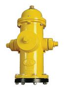 Yellow and Black 7 ft. Mechanical Joint 6 in. Assembled Fire Hydrant