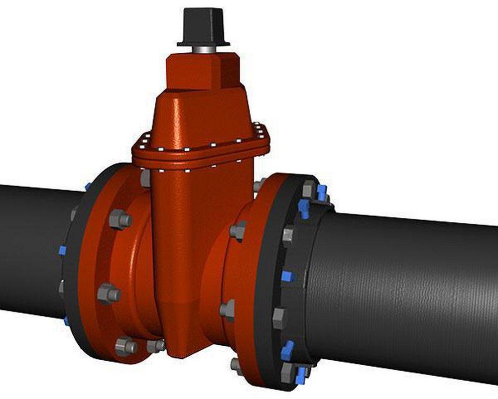 EBAA Iron Flanged Ductile Iron Steel Pipe Restrained Flange Adapter 