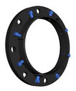 4 x 2-33/100 in. Plain End x Flanged 250# Field Ductile Iron Adapter