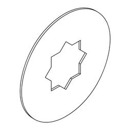 Metal Washer in Grey