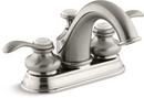Two Handle Centerset Bathroom Sink Faucet in Vibrant® Brushed Nickel