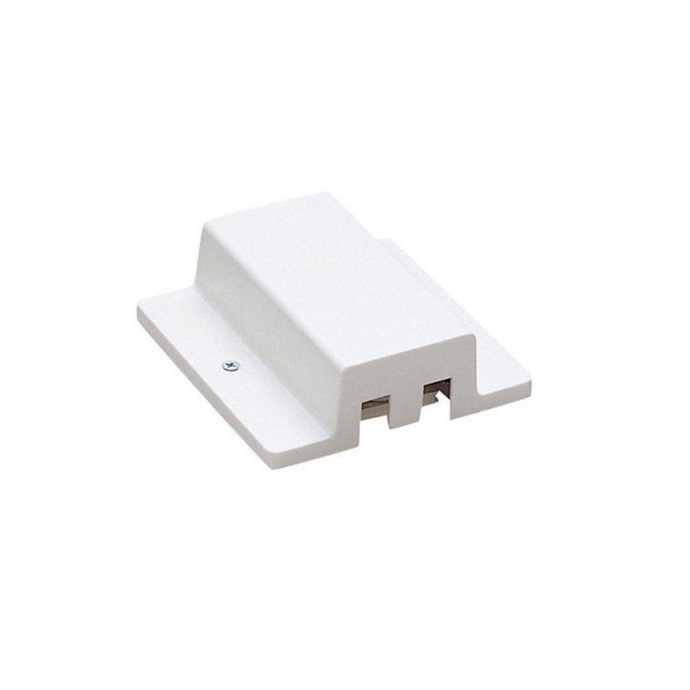 WAC Lighting White Canopy Track Connector Ceiling Light in White 