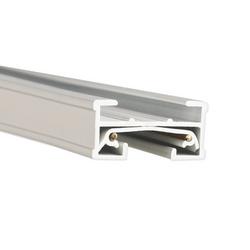 48 in. 22W Track Section Ceiling Light with End Cap in White