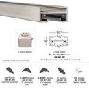 WAC Lighting White 48 in. 22W Track Section Ceiling Light with End Cap 