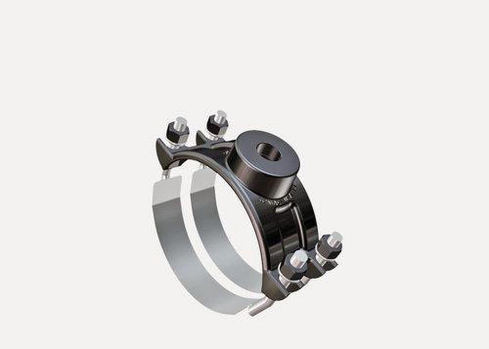 Romac Industries 12 in. CC Stainless Steel Double Strap Saddle 