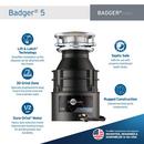 InSinkErator&reg; Black 1725 RPM Garbage Disposal in Grey 