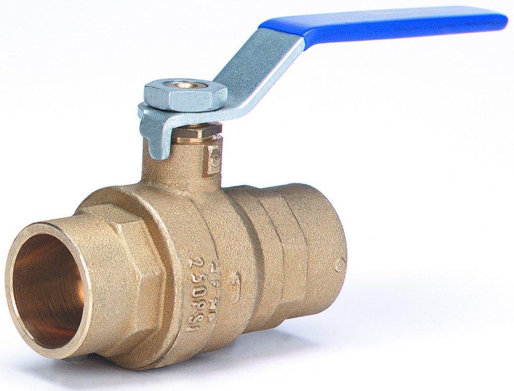 Milwaukee Valve Polished Chrome Forged Brass Full Port Solder 600# Ball Valve 