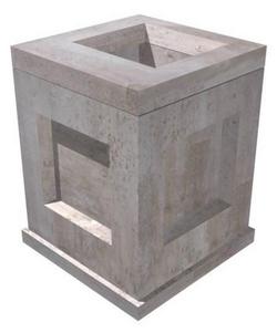 4 x 4 x 4 in. Concrete Catch Basin