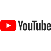 YouTube logo with a white sideways triangle for a play button against a red screen, with YouTube written in black letters