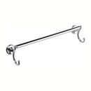 18 in. Towel Bar with Hook in Polished Chrome