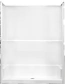 Clarion Bathware White 77-1/2 x 35 in. 1 Piece Center Fiberglass Reinforced Plastic Shower 