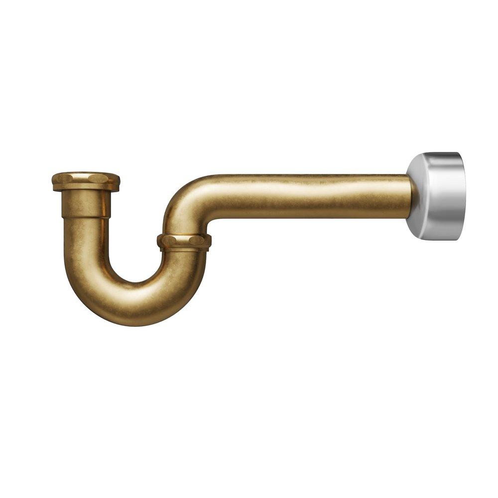 PROFLO&reg; Unfinished Brass P-Trap 